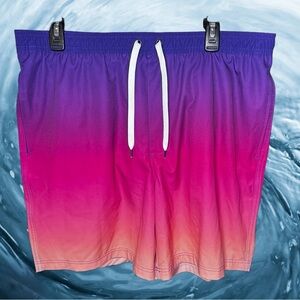 NWT SONOMA Men’s  Swim Trunk Gradient Purple and Pink Men's Swim Shorts
